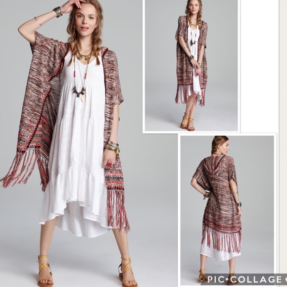 Free People Sweaters - NWT Free People Jungle Heat Hooded Cardigan